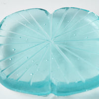 ガラス作家 佐々木翔子 花切子箸置き ライトブルー ガラス作家 佐々木翔子 ガラスもの