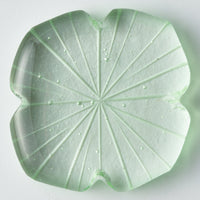 ガラス作家 佐々木翔子 花切子箸置き ライトグリーン ガラス作家 佐々木翔子 ガラスもの