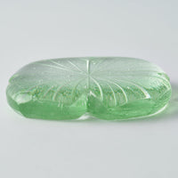 ガラス作家 佐々木翔子 花切子箸置き ライトグリーン ガラス作家 佐々木翔子 ガラスもの