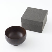 白鷺木工 しらさぎ椀 M 楢 漆黒 白鷺木工 木工もの