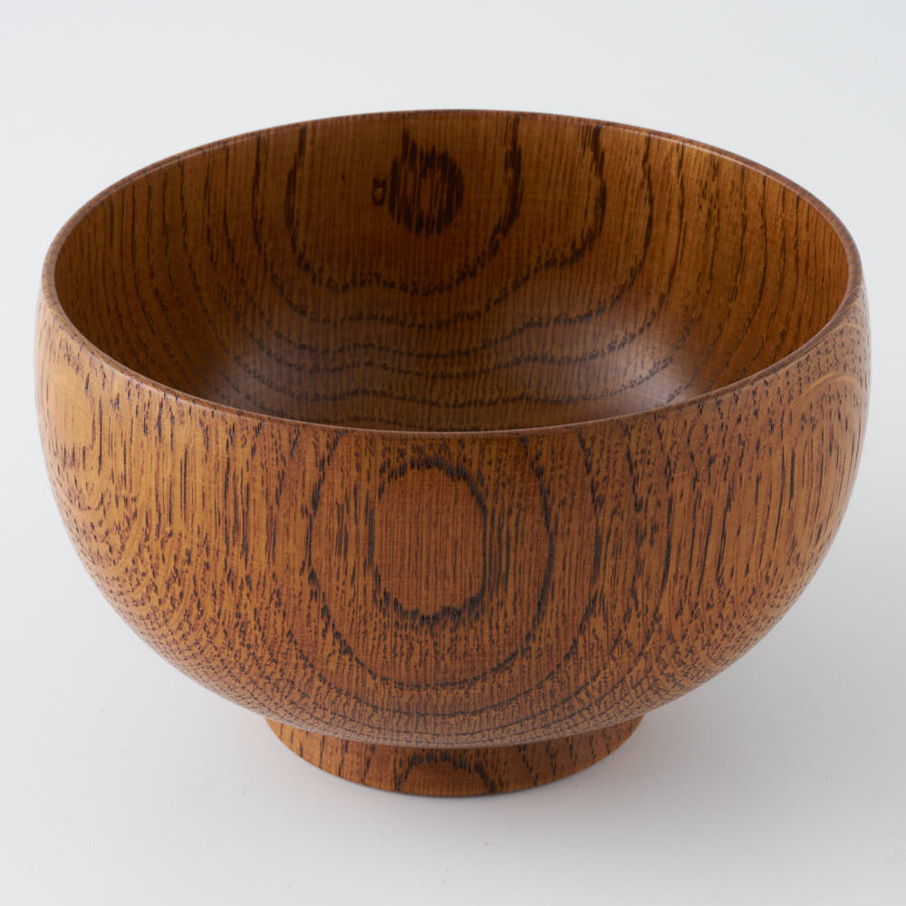 白鷺木工 しらさぎ椀 M 楢 漆茶 白鷺木工 木工もの