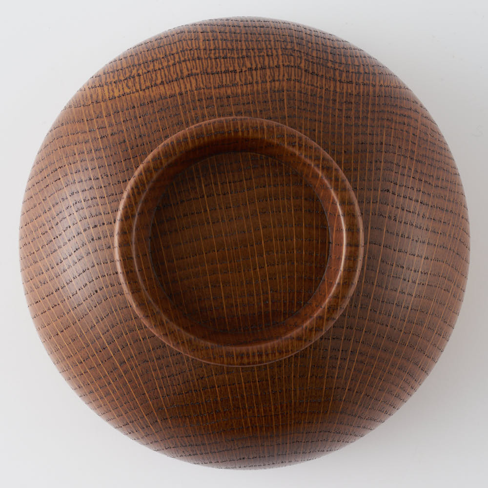 白鷺木工 しらさぎ椀 M 楢 漆茶 白鷺木工 木工もの