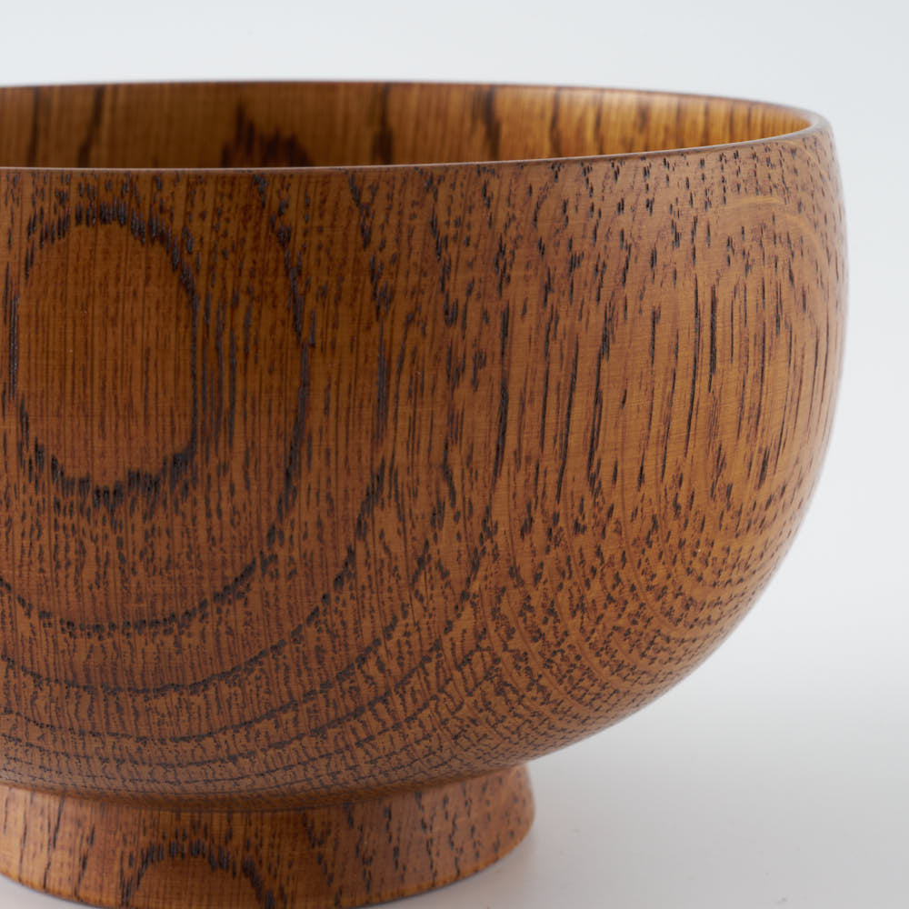 白鷺木工 しらさぎ椀 M 楢 漆茶 白鷺木工 木工もの