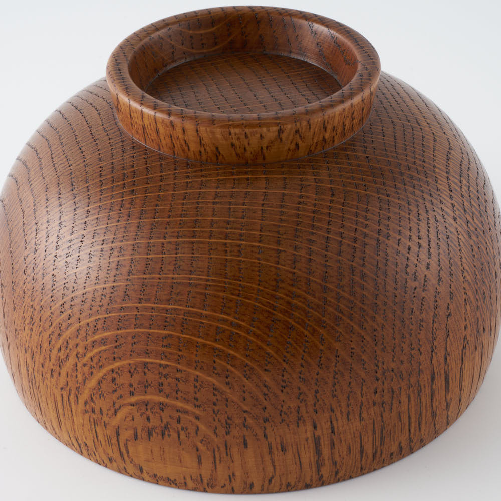 白鷺木工 しらさぎ椀 M 楢 漆茶 白鷺木工 木工もの