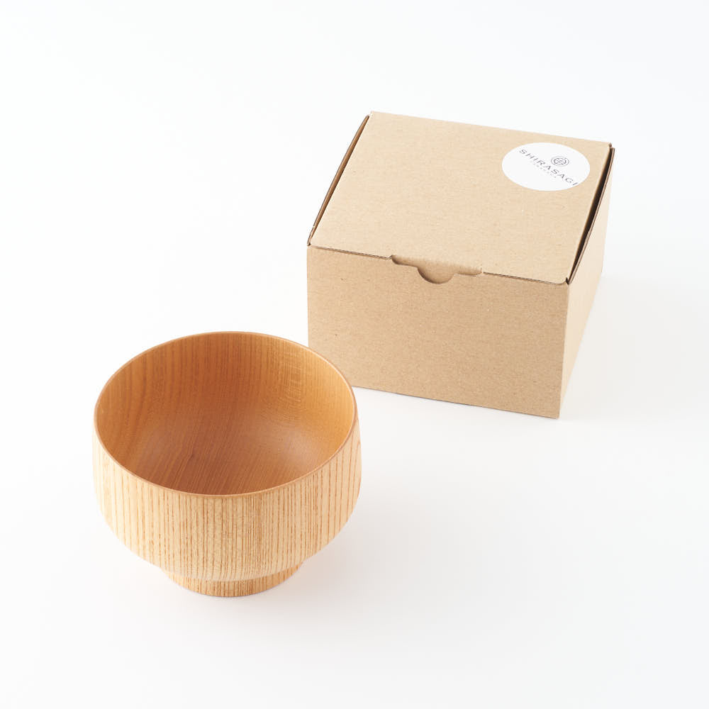 白鷺木工 サブロク椀 布袋 欅 ナチュラル 白鷺木工 木工もの