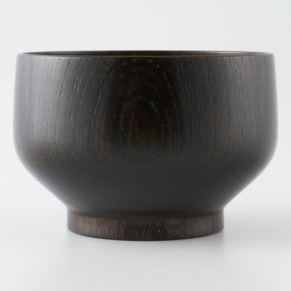 白鷺木工 サブロク椀 布袋 欅 漆黒 白鷺木工 木工もの