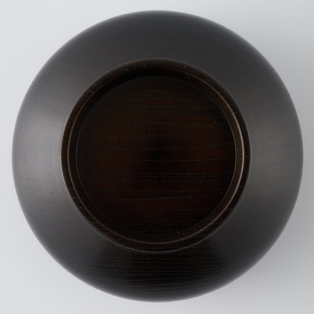 白鷺木工 サブロク椀 布袋 欅 漆黒 白鷺木工 木工もの