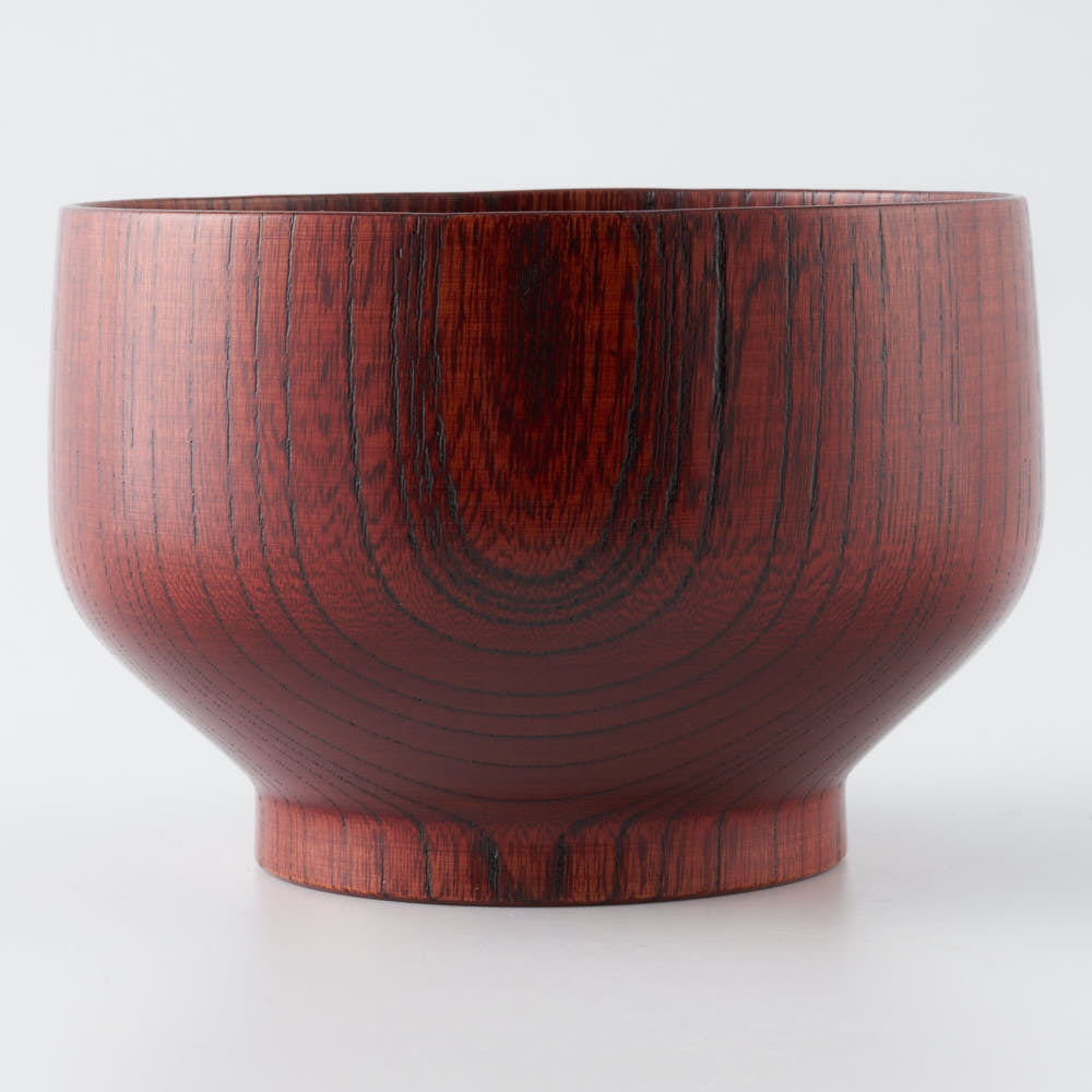 白鷺木工 サブロク椀 布袋 欅 漆赤 白鷺木工 木工もの