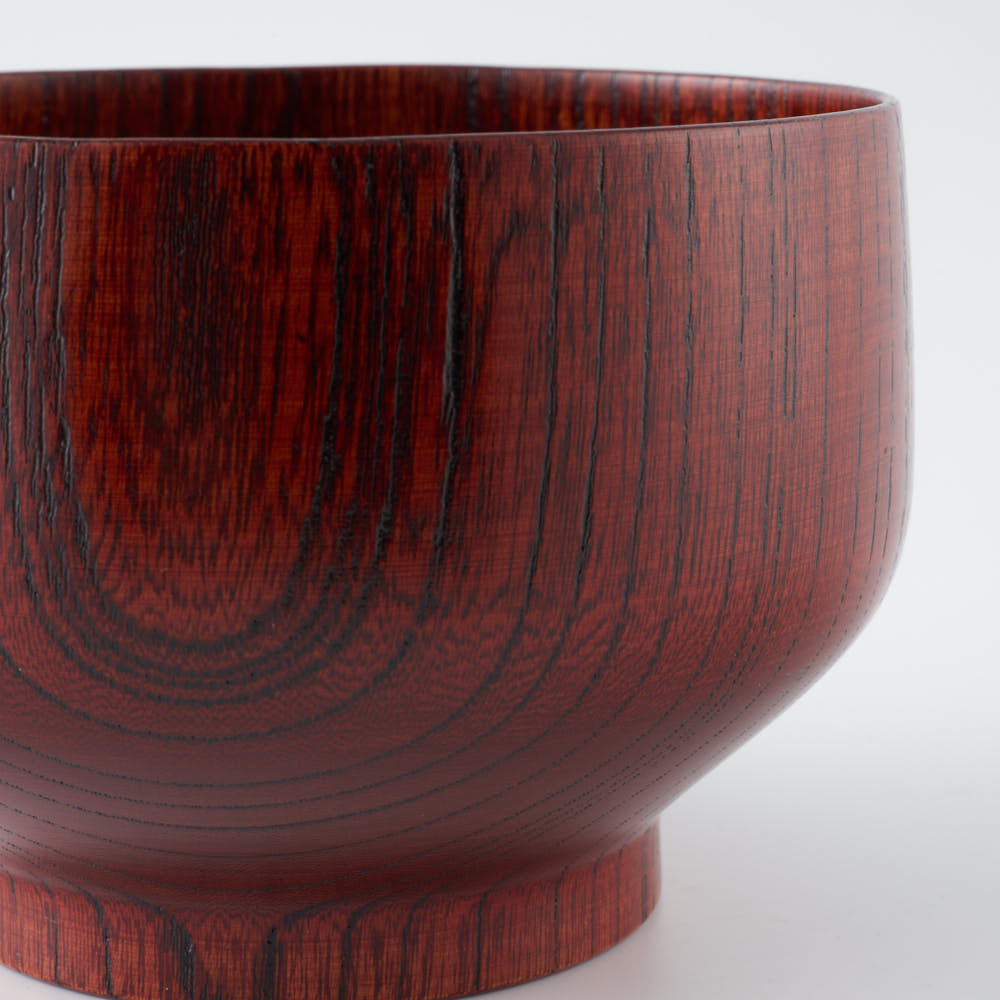 白鷺木工 サブロク椀 布袋 欅 漆赤 白鷺木工 木工もの