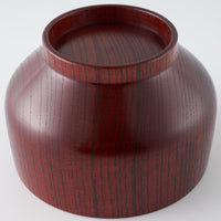 白鷺木工 サブロク椀 布袋 欅 漆赤 白鷺木工 木工もの