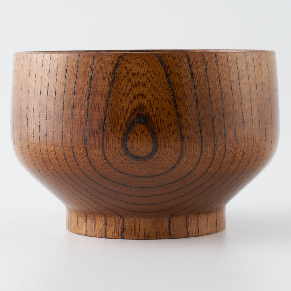 白鷺木工 サブロク椀 布袋 欅 漆茶 白鷺木工 木工もの