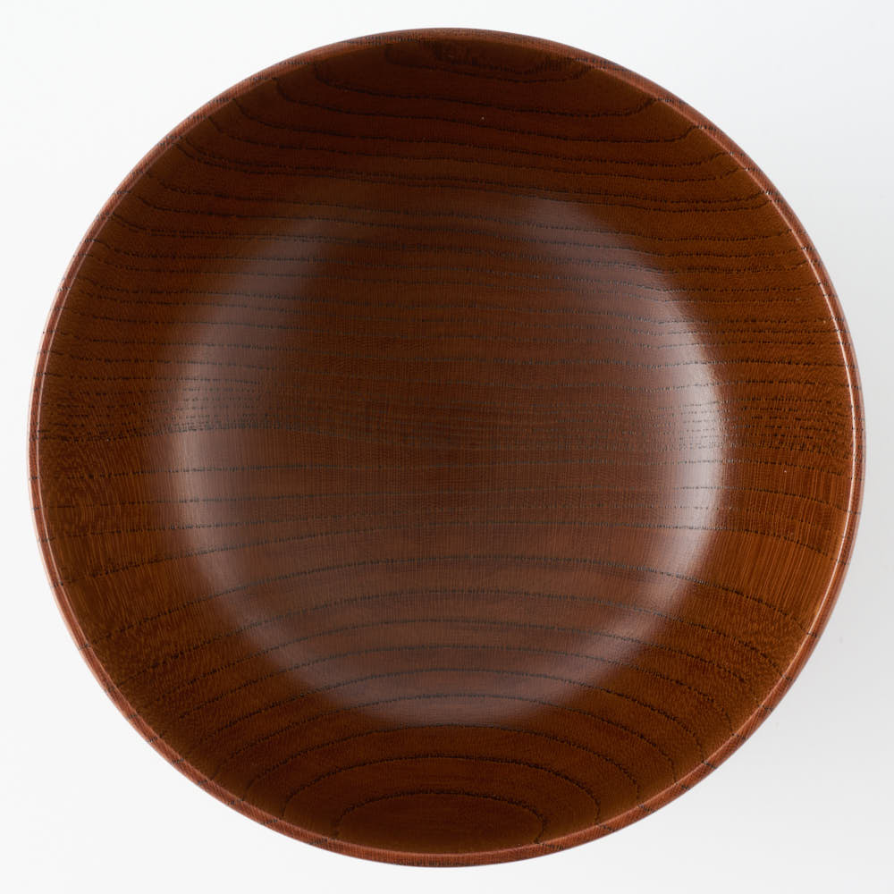 白鷺木工 サブロク椀 布袋 欅 漆茶 白鷺木工 木工もの