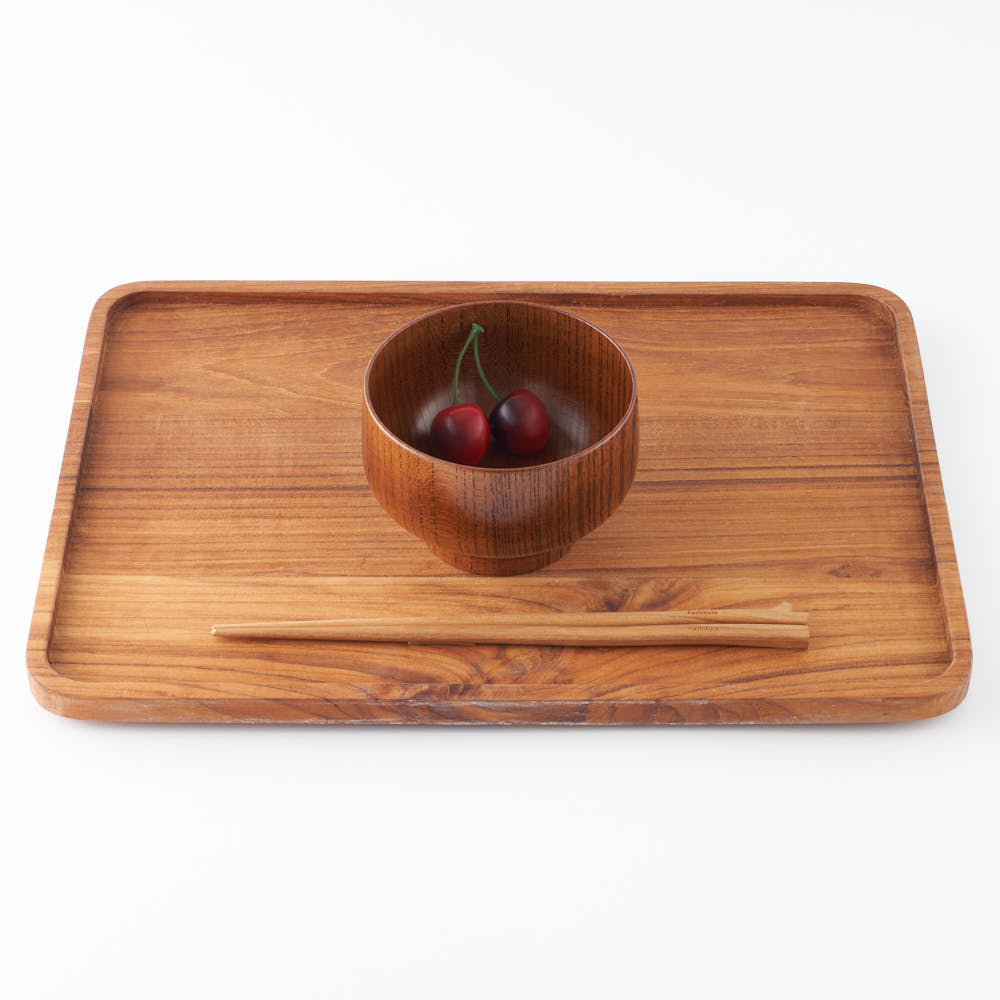 白鷺木工 サブロク椀 布袋 欅 漆茶 白鷺木工 木工もの