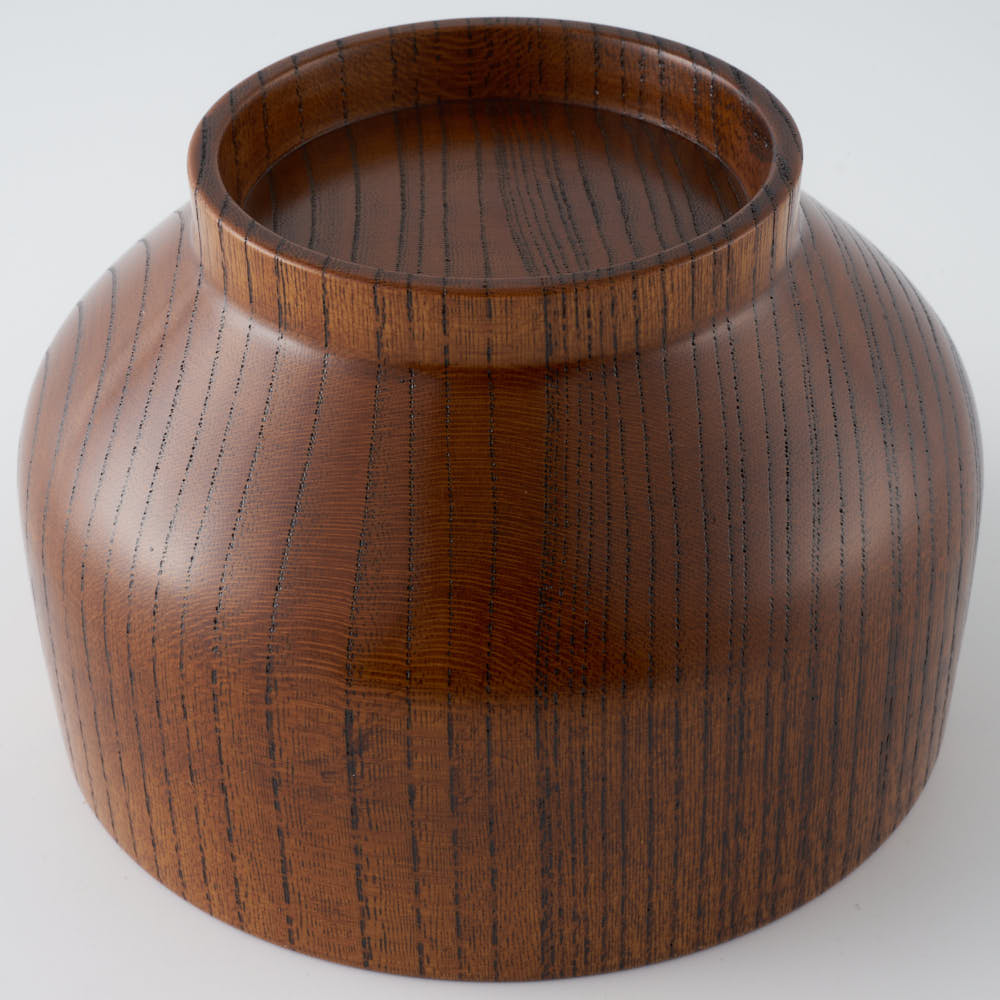 白鷺木工 サブロク椀 布袋 欅 漆茶 白鷺木工 木工もの