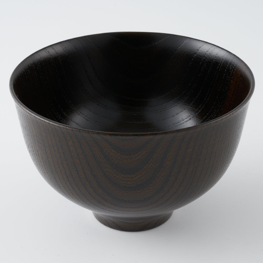 白鷺木工 サブロク椀 百合 欅 漆黒 白鷺木工 木工もの