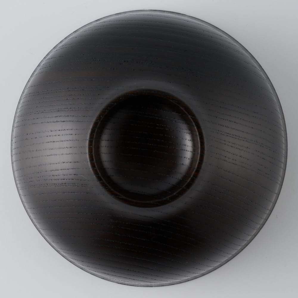 白鷺木工 サブロク椀 百合 欅 漆黒 白鷺木工 木工もの