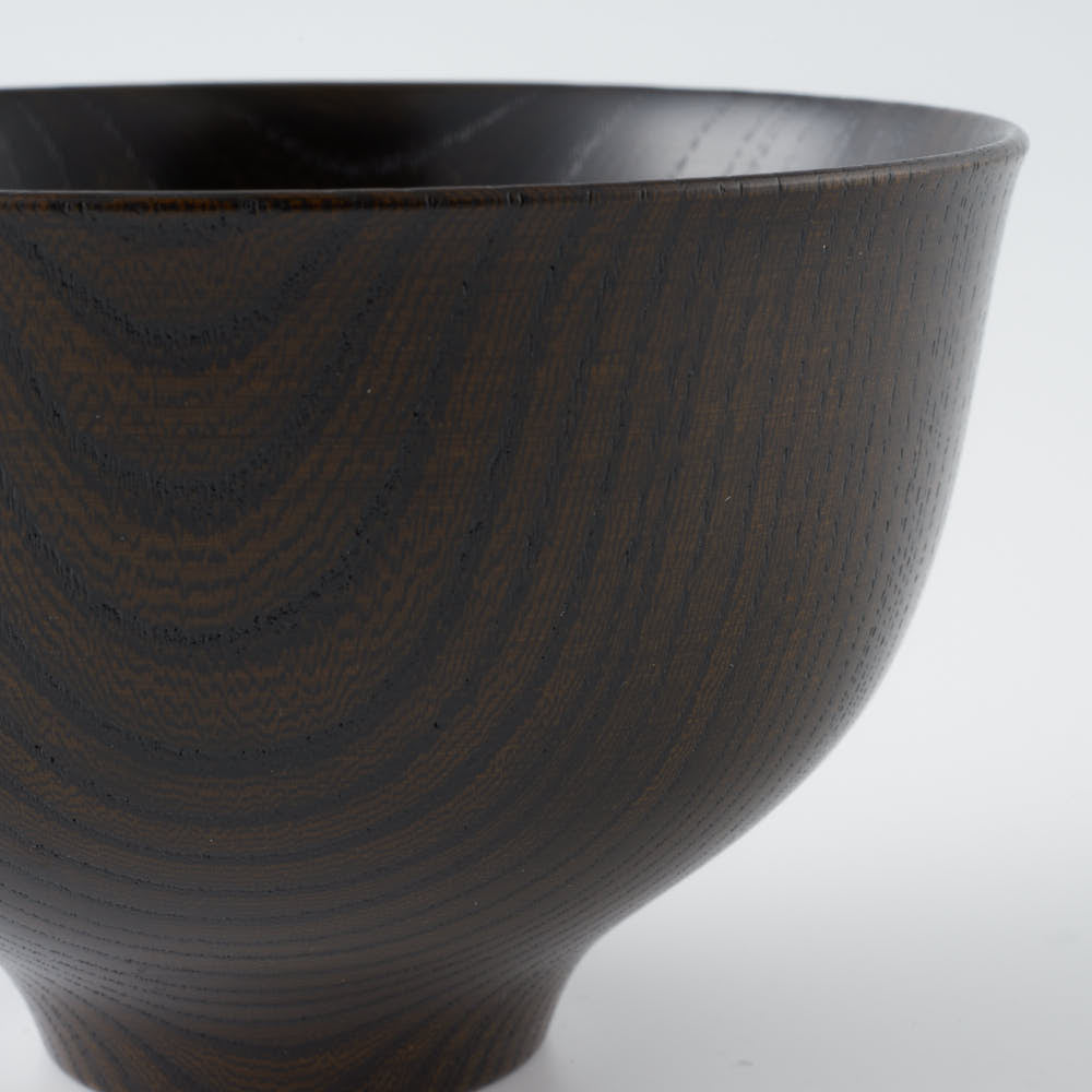 白鷺木工 サブロク椀 百合 欅 漆黒 白鷺木工 木工もの