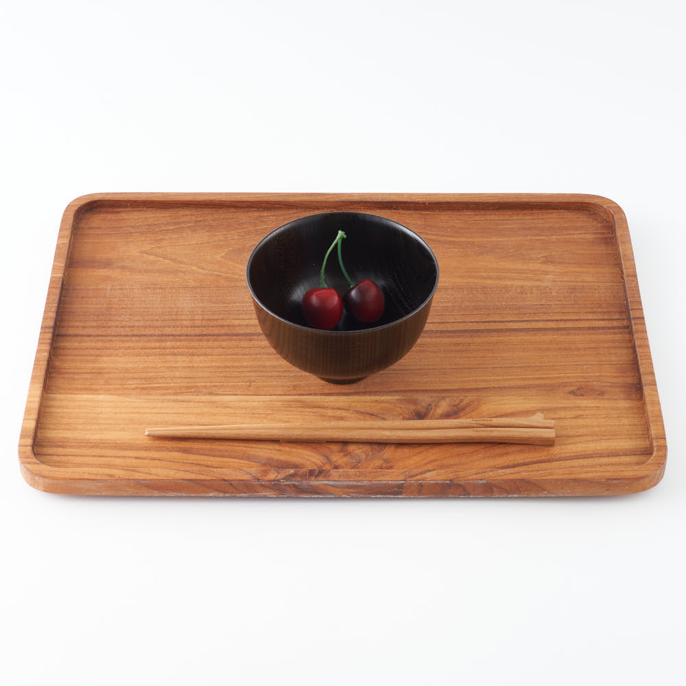 白鷺木工 サブロク椀 百合 欅 漆黒 白鷺木工 木工もの