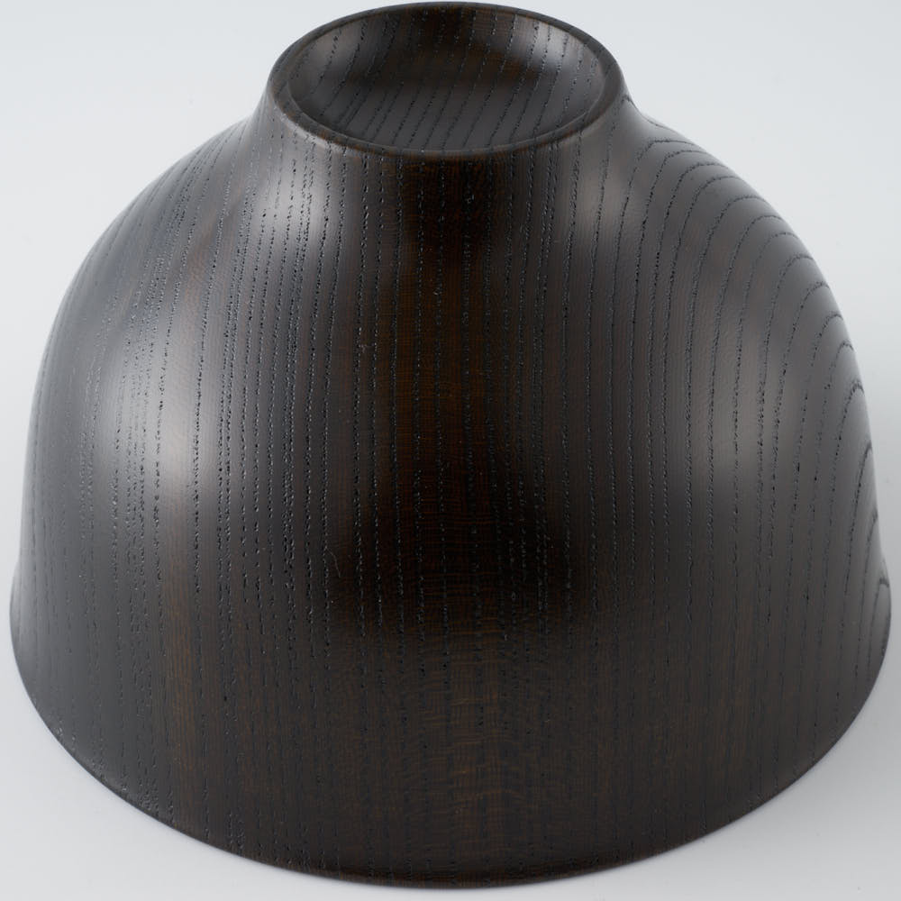 白鷺木工 サブロク椀 百合 欅 漆黒 白鷺木工 木工もの