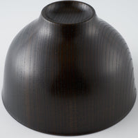 白鷺木工 サブロク椀 百合 欅 漆黒 白鷺木工 木工もの