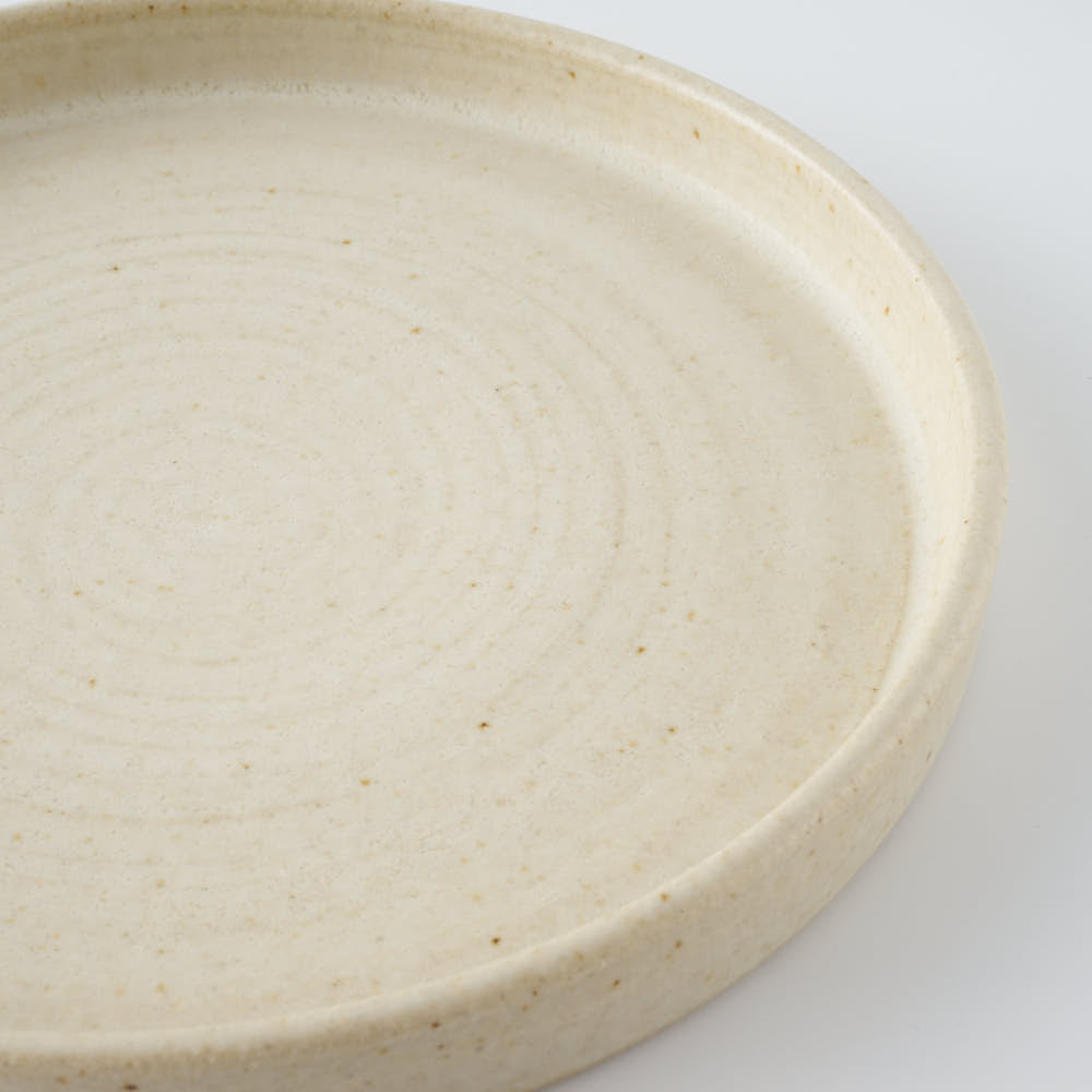 Deep Gorge FLAT S Eggshell(白) Deep Gorge 陶磁器作家もの