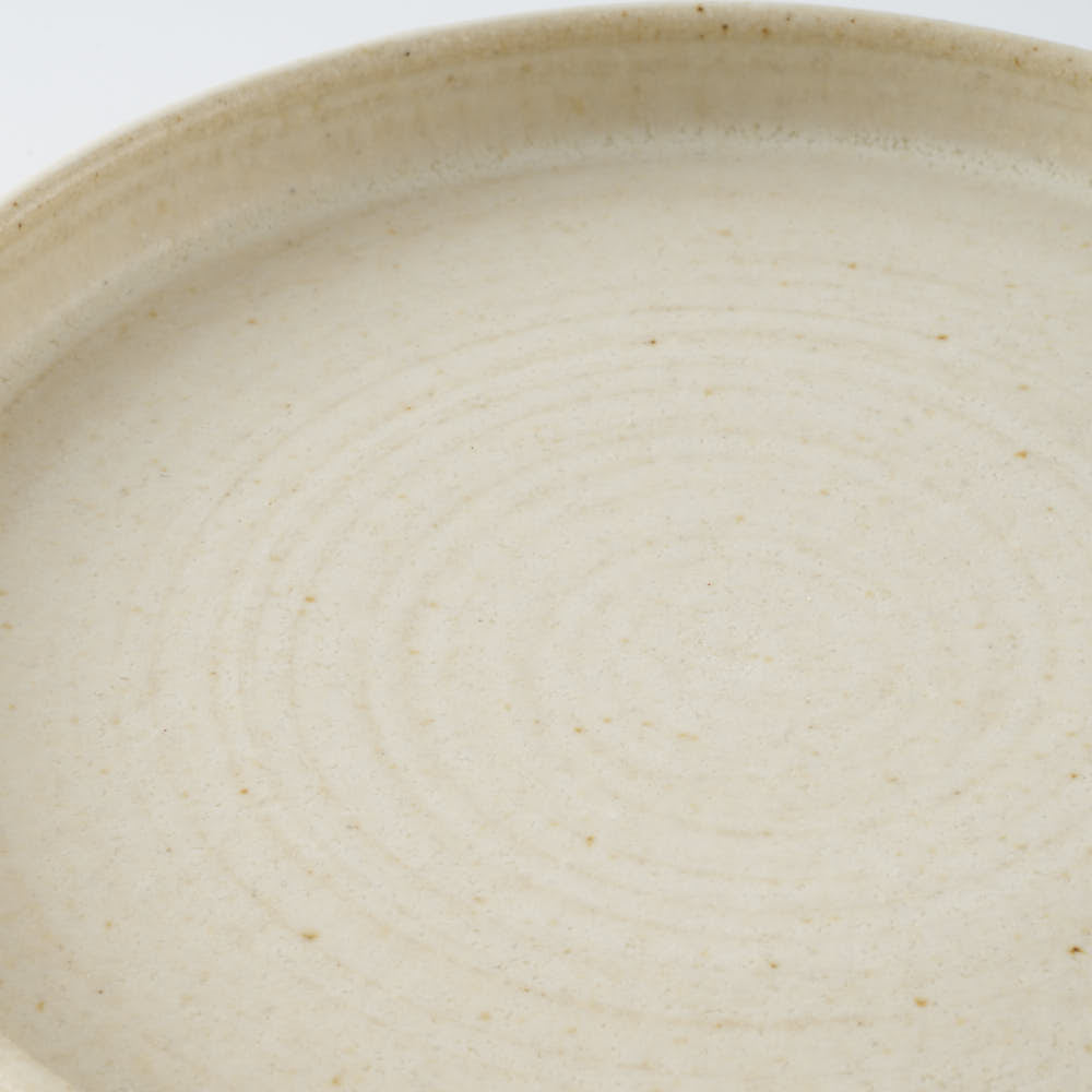 Deep Gorge FLAT S Eggshell(白) Deep Gorge 陶磁器作家もの