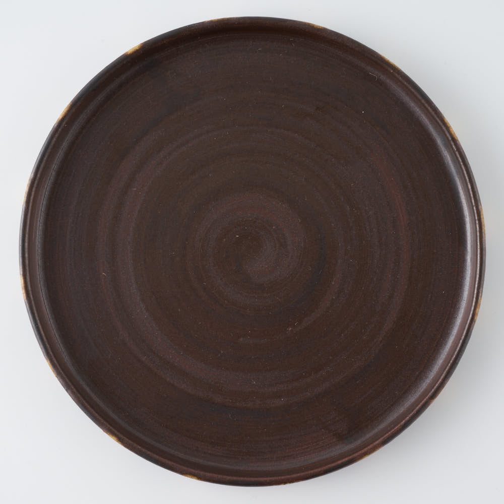 Deep Gorge FLAT S acorn & tan(焦茶 x 黄) Deep Gorge 陶磁器作家もの