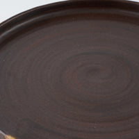 Deep Gorge FLAT S acorn & tan(焦茶 x 黄) Deep Gorge 陶磁器作家もの