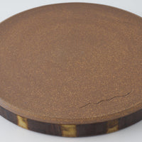 Deep Gorge FLAT S acorn & tan(焦茶 x 黄) Deep Gorge 陶磁器作家もの