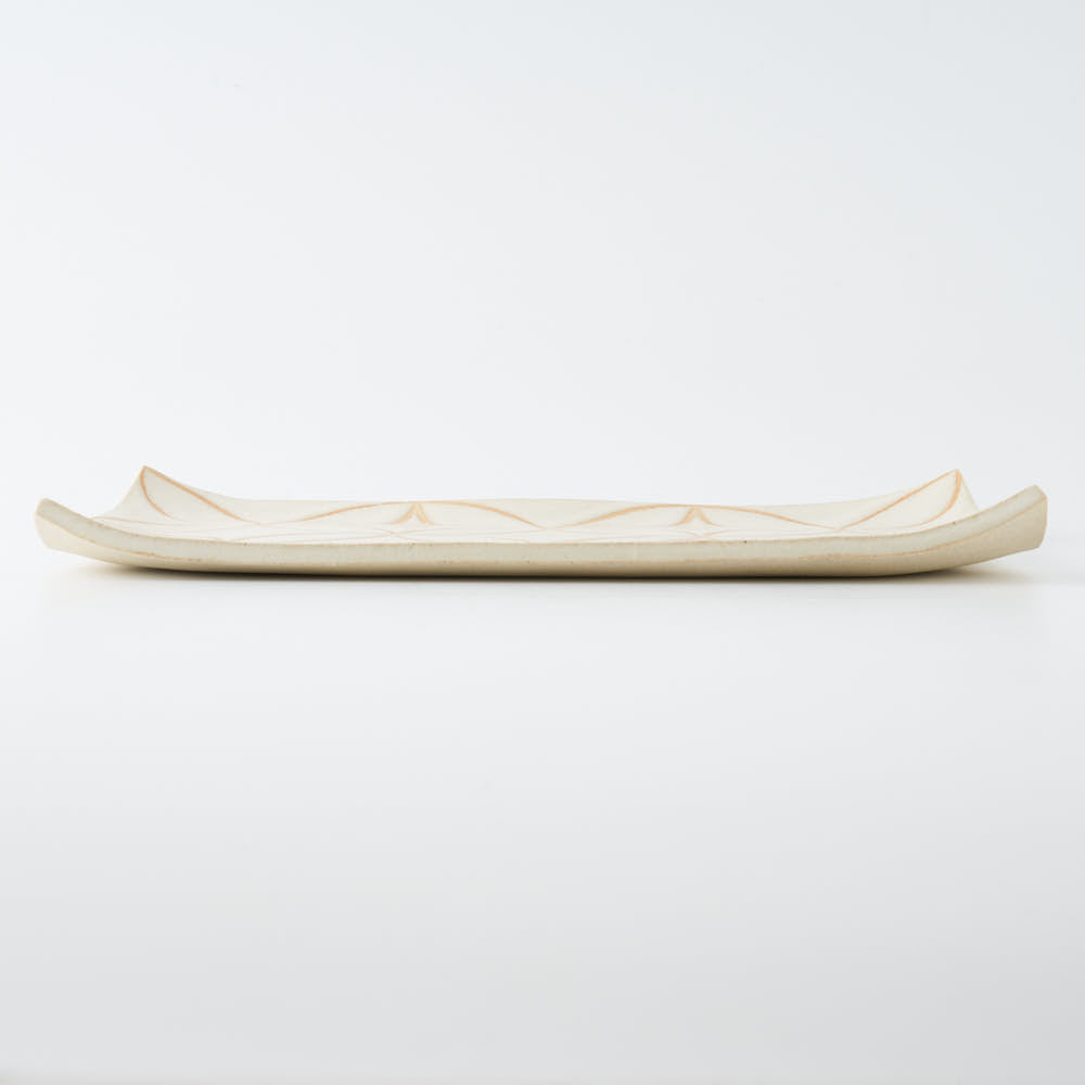 作家 エヴァンズ高田寛子 REC L-FLOWER Eggshell(白) 作家 エヴァンズ高田寛子 陶磁器作家もの