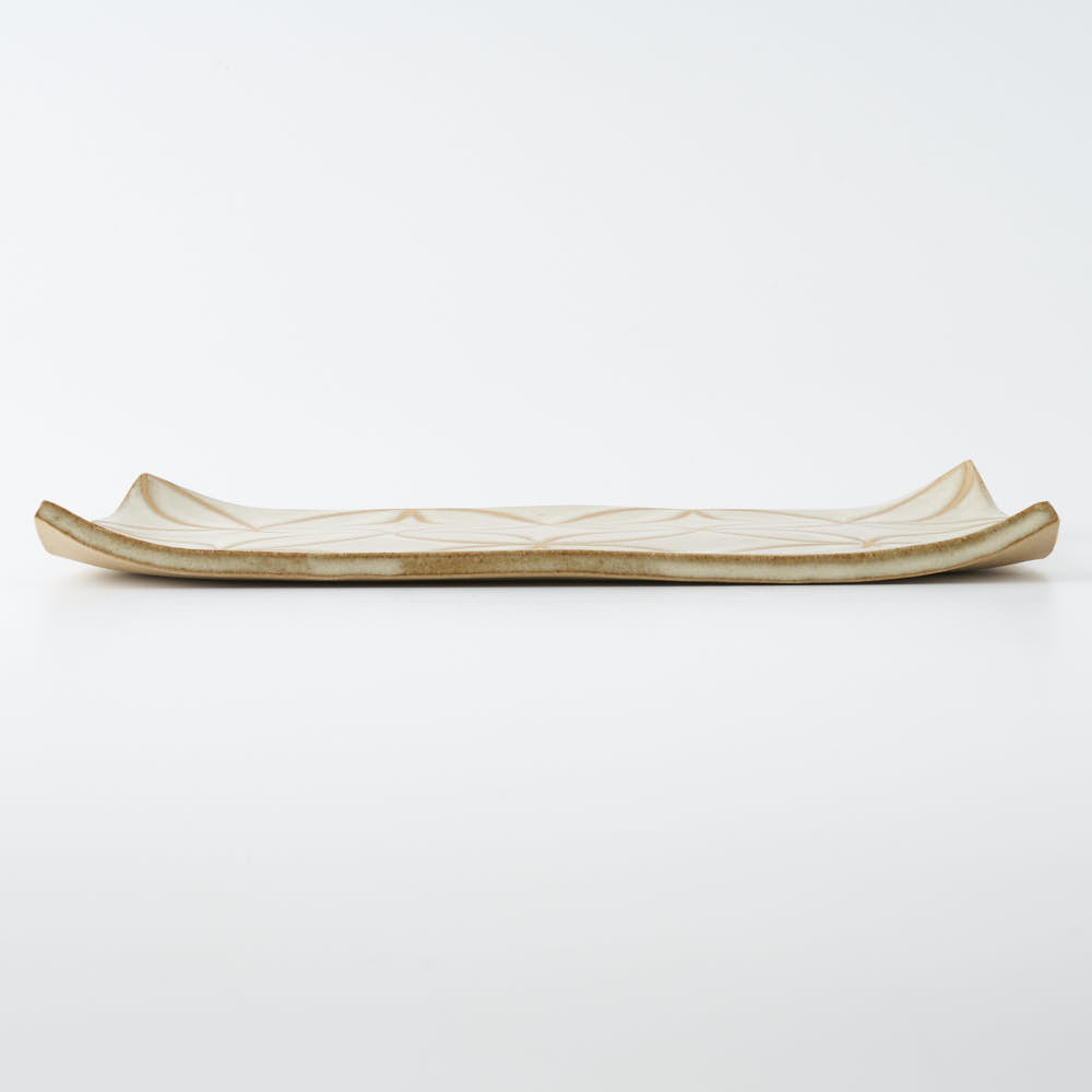 Deep Gorge REC L-FLOWER SAND(ベージュ) Deep Gorge 陶磁器作家もの