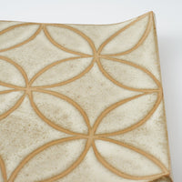 Deep Gorge REC L-FLOWER SAND(ベージュ) Deep Gorge 陶磁器作家もの