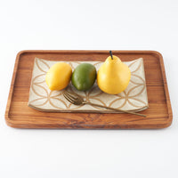 Deep Gorge REC L-FLOWER SAND(ベージュ) Deep Gorge 陶磁器作家もの