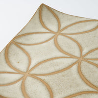 Deep Gorge REC L-FLOWER SAND(ベージュ) Deep Gorge 陶磁器作家もの