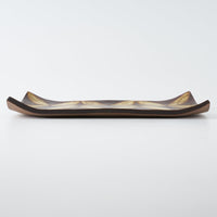 作家 エヴァンズ高田寛子 REC L-FLOWER acorn & tan(焦茶 x 黄) 作家 エヴァンズ高田寛子 陶磁器作家もの