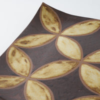 作家 エヴァンズ高田寛子 REC L-FLOWER acorn & tan(焦茶 x 黄) 作家 エヴァンズ高田寛子 陶磁器作家もの