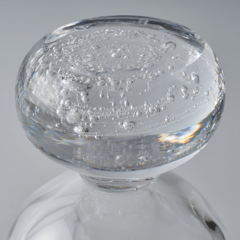 ガラス作家 梶原理恵子 氷玉グラス (口巻きVer.) ホワイト ガラス作家 梶原理恵子 ガラスもの