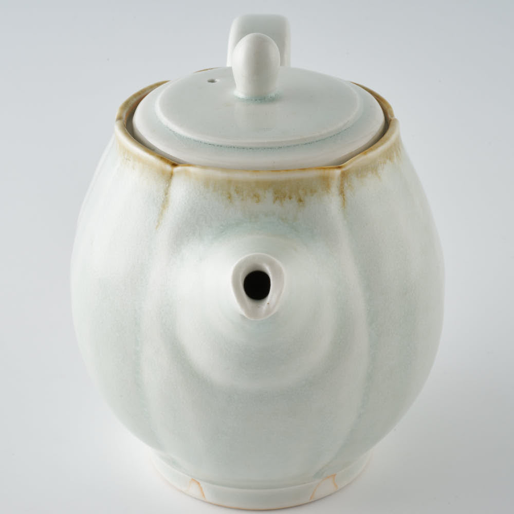 作家 水谷和音 輪花ポット(灰釉) 作家 水谷和音 陶磁器作家もの