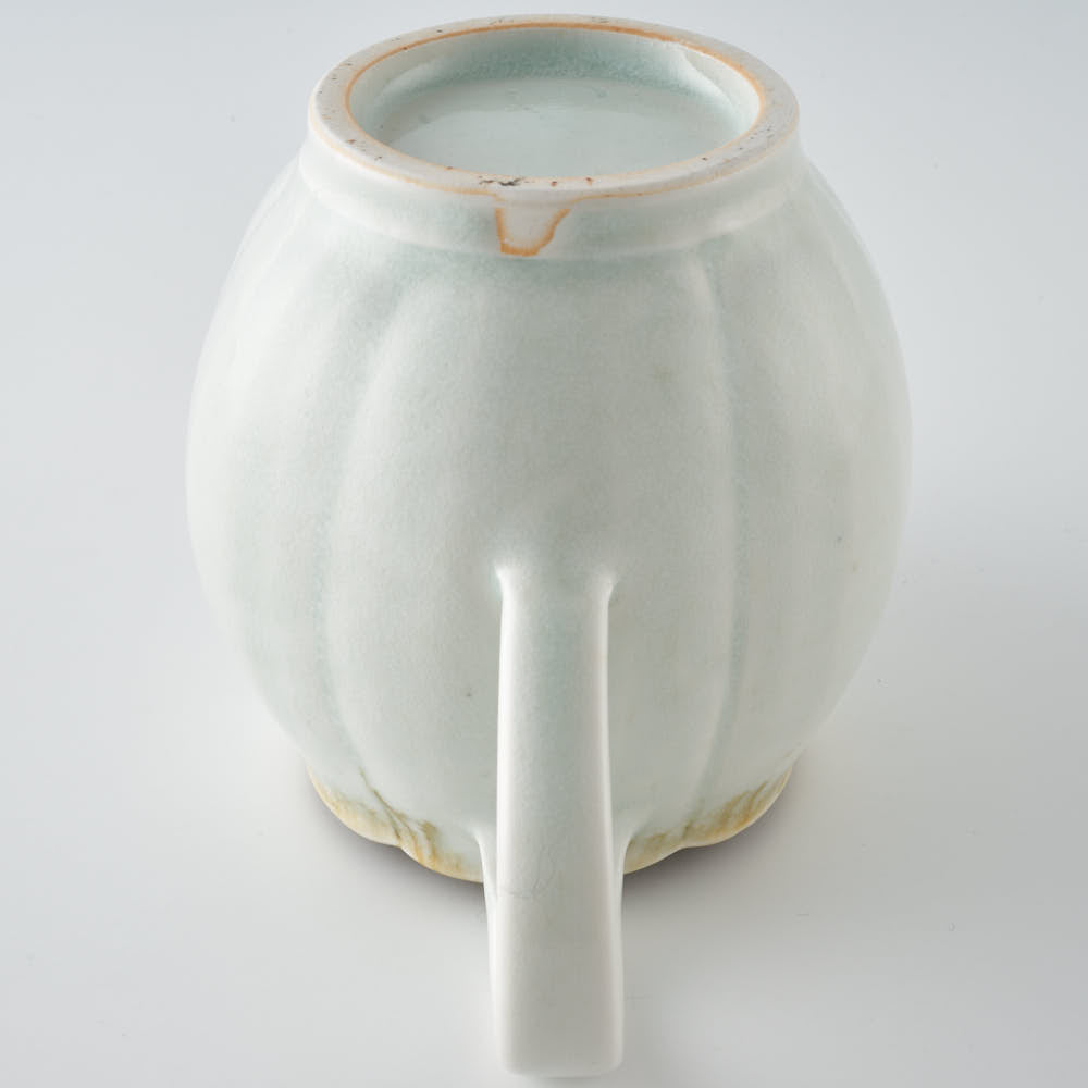 作家 水谷和音 輪花ポット(灰釉) 作家 水谷和音 陶磁器作家もの