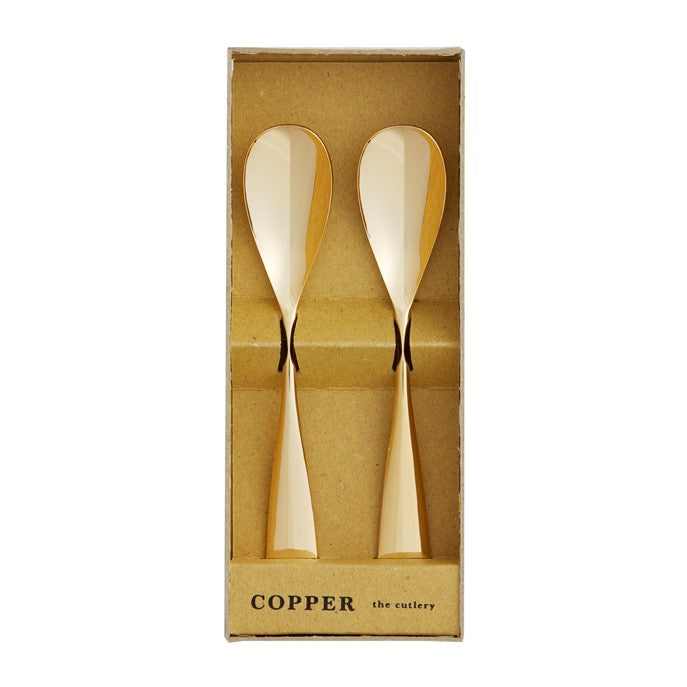 COPPER the cutlery 銅製スプーン2本セット(ゴールドミラー) COPPER the cutlery 金工もの