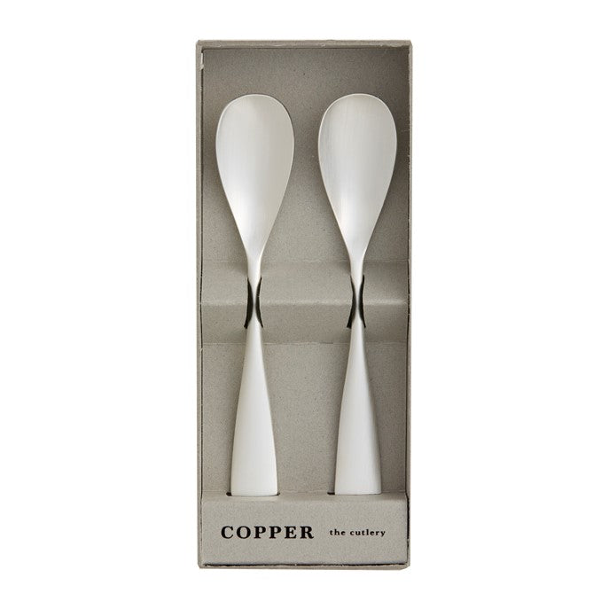 COPPER the cutlery 銅製スプーン2本セット(シルバーマット) COPPER the cutlery 金工もの