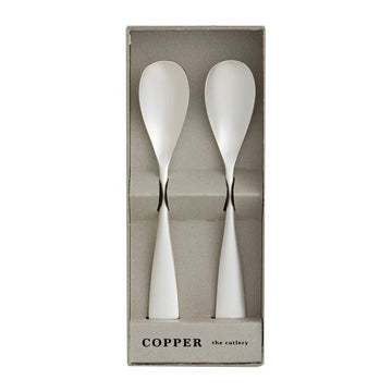COPPER the cutlery　銅製スプーン2本セット(シルバーマット) COPPER the cutlery 金工もの