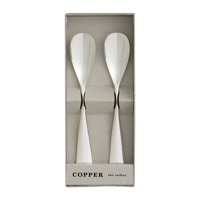 COPPER the cutlery 銅製スプーン2本セット(シルバーミラー) COPPER the cutlery 金工もの