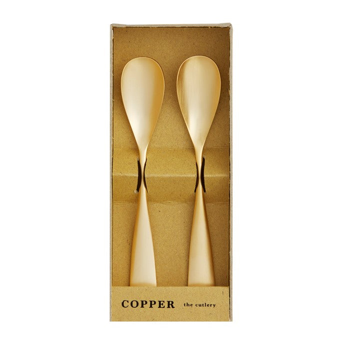 COPPER the cutlery 銅製スプーン2本セット(ゴールドマット) COPPER the cutlery 金工もの