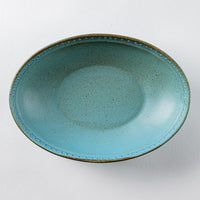 波佐見焼 藍染窯 ブロンズ オーバルボウル ブルー 波佐見焼 藍染窯 波佐見焼