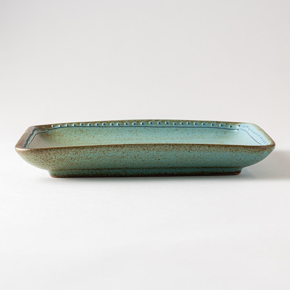 波佐見焼 藍染窯 ブロンズ 正角皿 ブルー 波佐見焼 藍染窯 波佐見焼