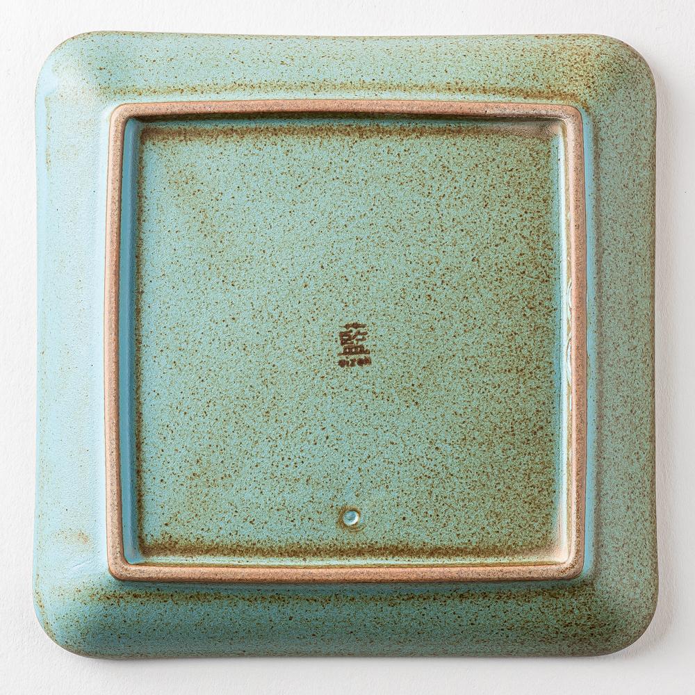波佐見焼 藍染窯 ブロンズ 正角皿 ブルー 波佐見焼 藍染窯 波佐見焼