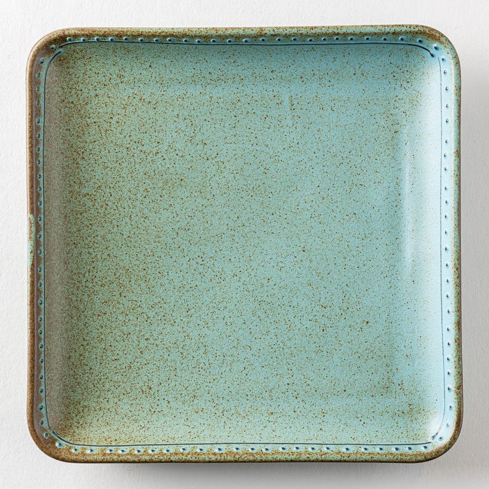 波佐見焼 藍染窯 ブロンズ 正角皿 ブルー 波佐見焼 藍染窯 波佐見焼