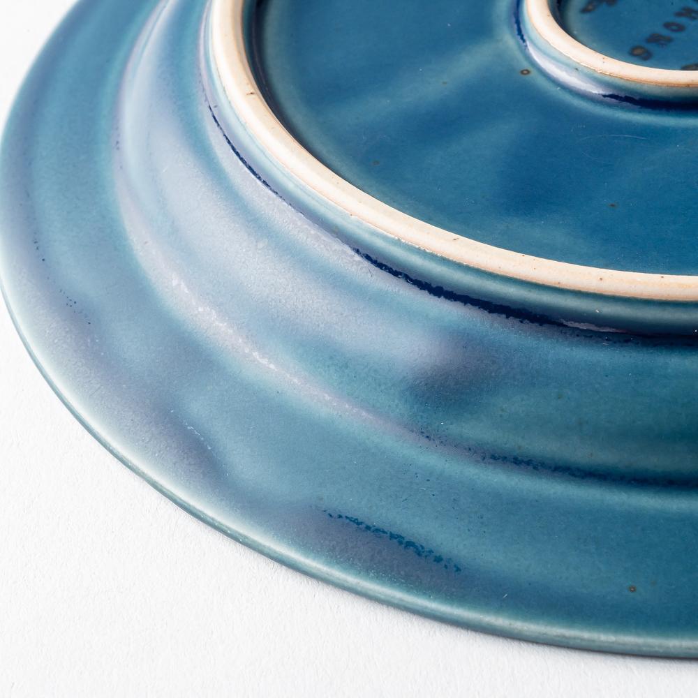 波佐見焼 翔芳窯 ローズマリー リムプレートM(デニム) 波佐見焼 翔芳窯 波佐見焼