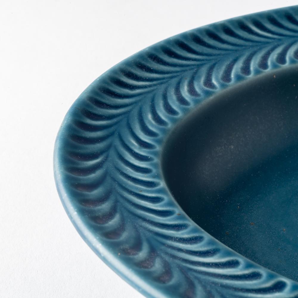 波佐見焼 翔芳窯 ローズマリー リムオーバル(デニム) 波佐見焼 翔芳窯 波佐見焼